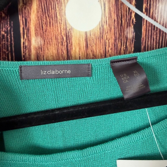 Liz Claiborne Teal Women's Blouse - Picture 2 of 6